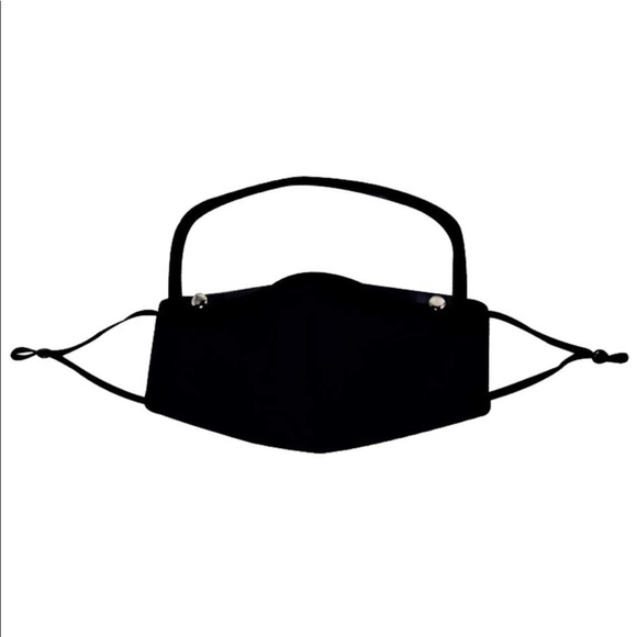 NEW Black Face Mask with Protective Eye Shield - Picture 2 of 4